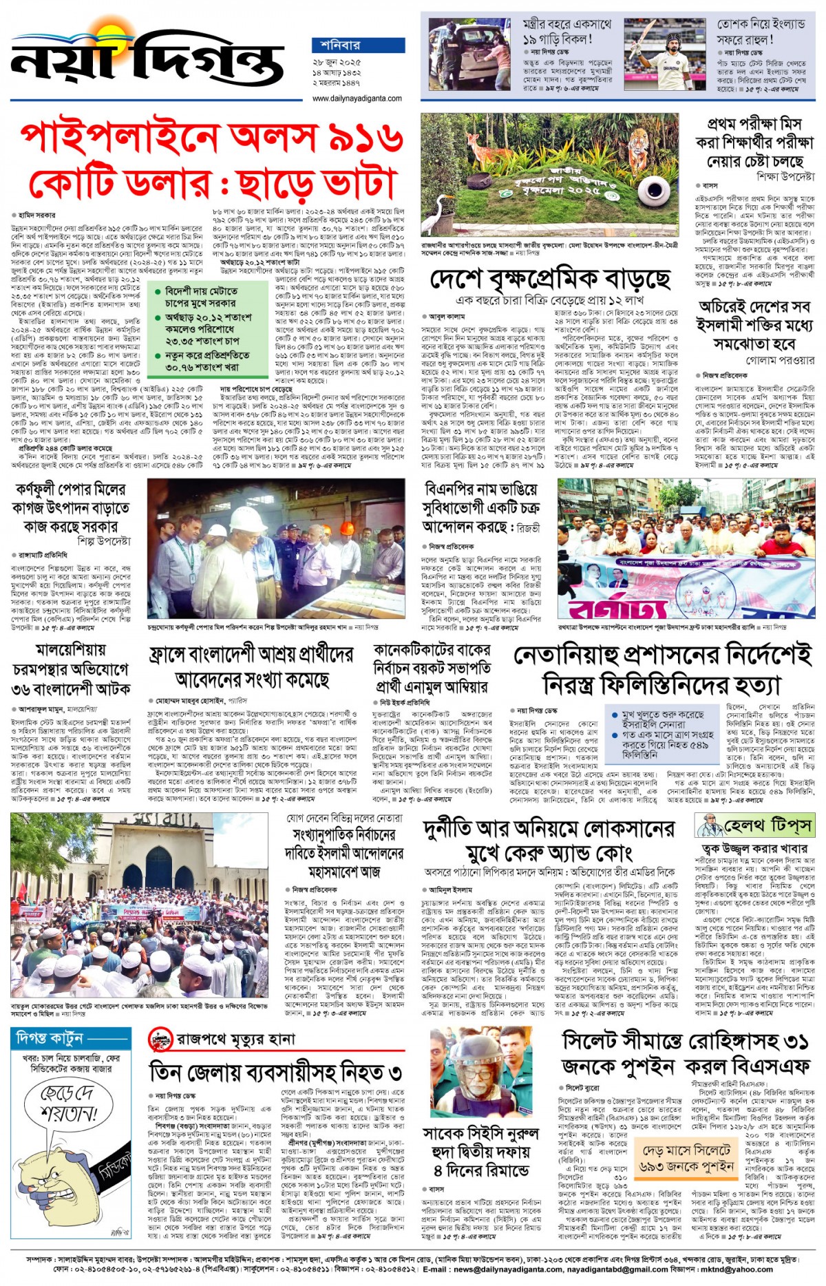 শেষের পাতা