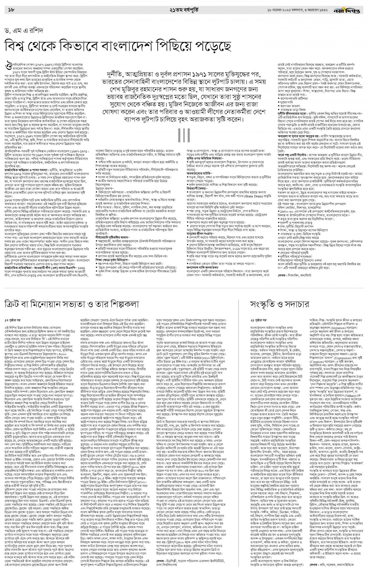 বর্ষপূর্তি সংখ্যা ২০২৫