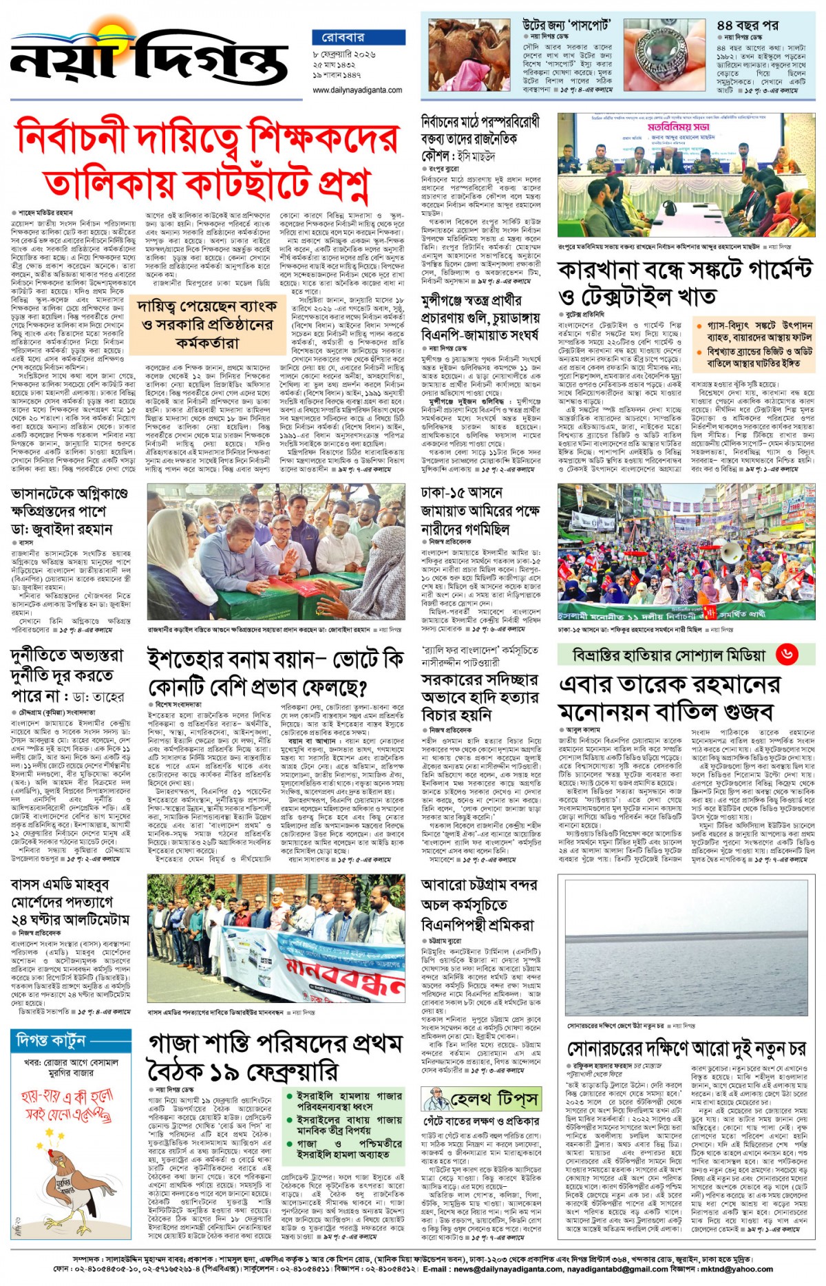 শেষের পাতা