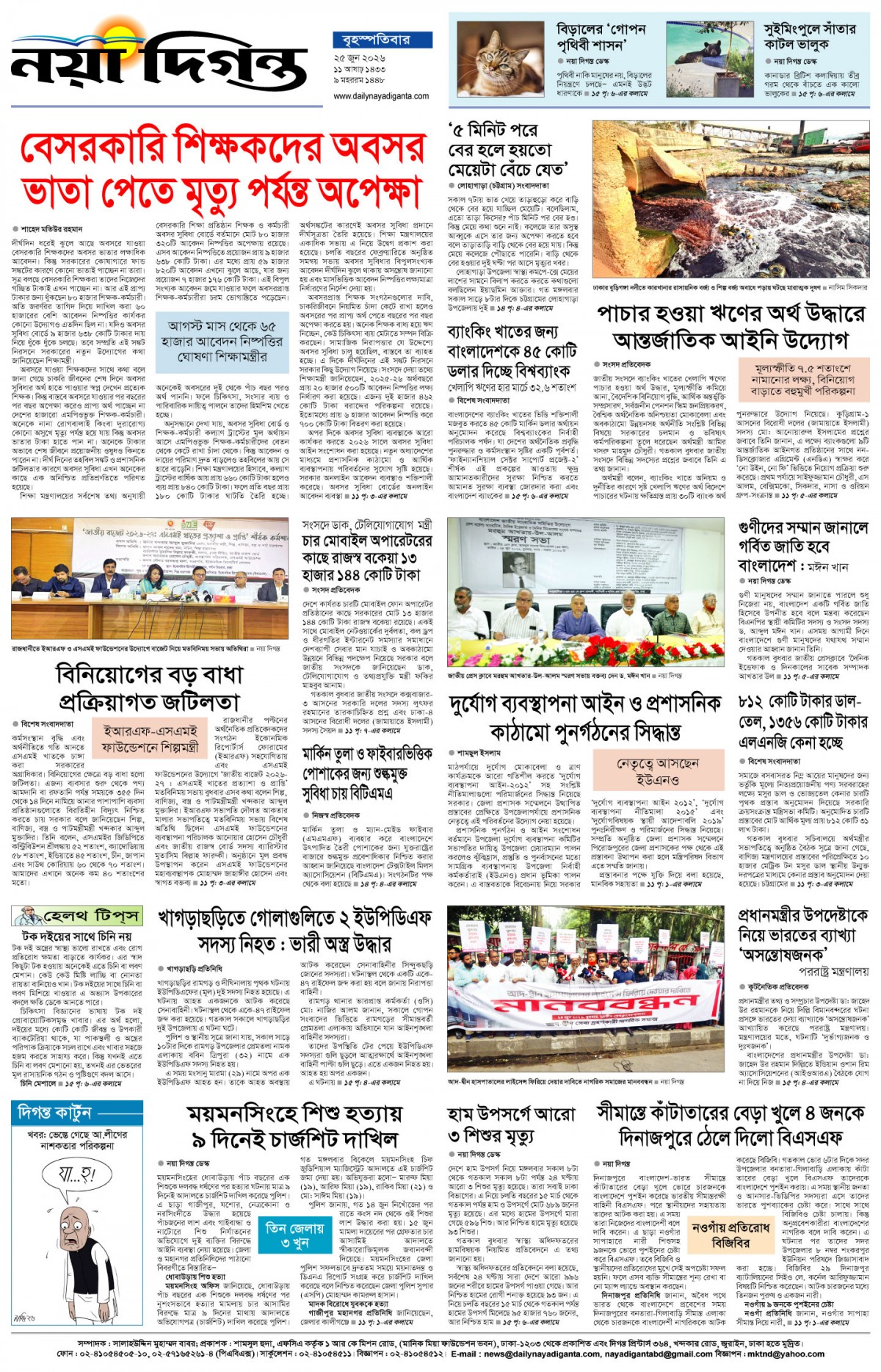 শেষের পাতা